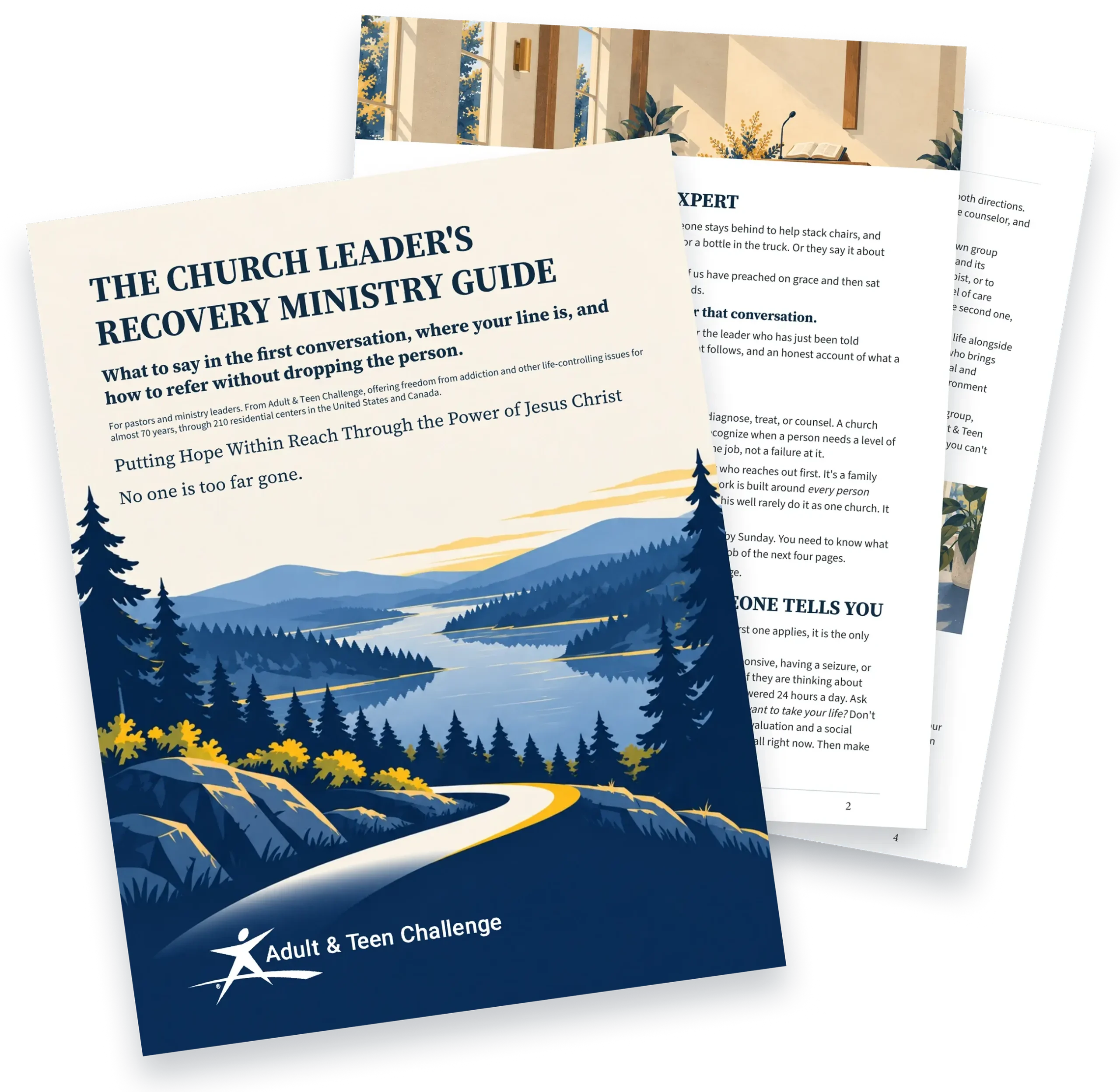 Church Leader Recovery Ministry Guide Mockup